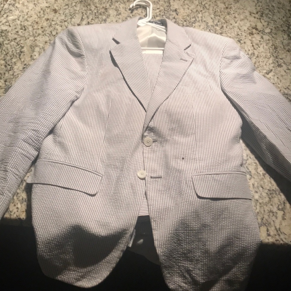 Seer sucker suit (M)